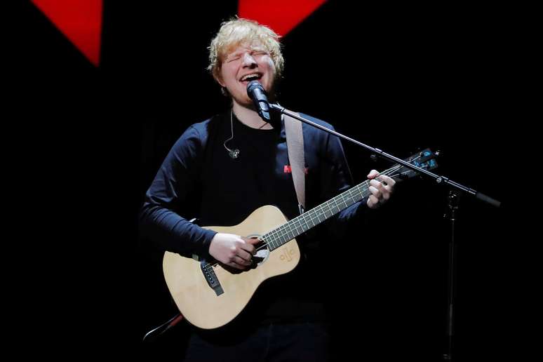 Ed Sheeran durante apresentação em Nova York
08/12/2017
REUTERS/Lucas Jackson