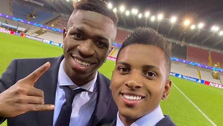 Vinicius Junior e Rodrygo marcam em vitória do Real Madrid pela Liga dos Campeões