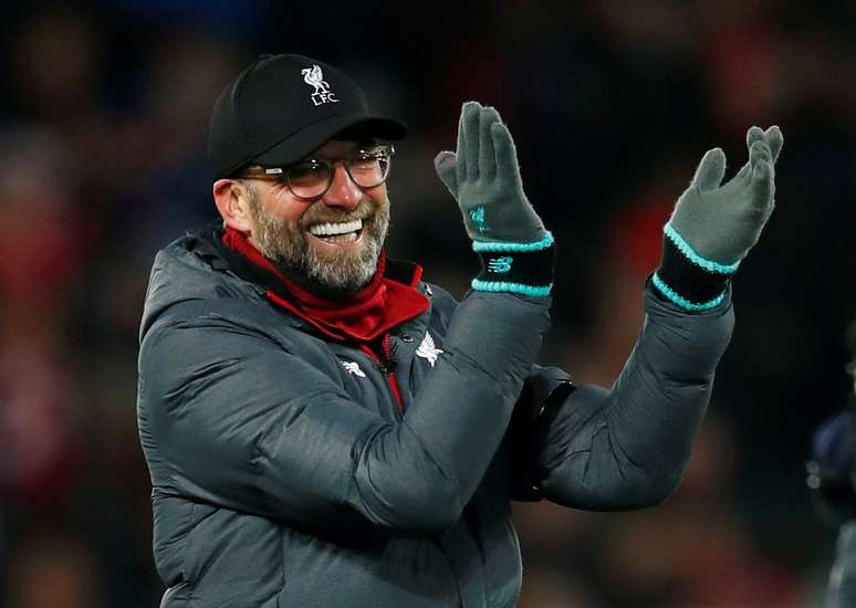 Técnico do Liverpool, Juergen Klopp
30/11/2019
REUTERS/Eddie Keogh