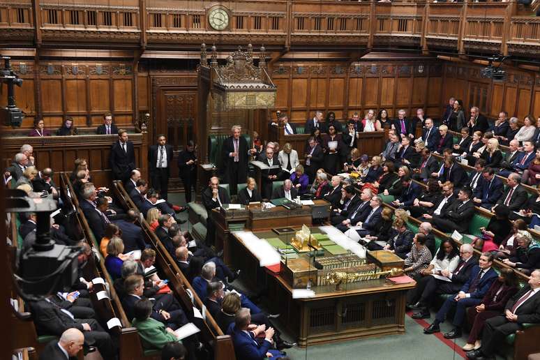 Vista do plenário da Câmara dos Comuns do Parlamento britânico, em Londres
21/10/2019 ©UK Parliament/Jessica Taylor/Divulgação via REUTERS