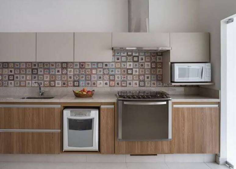 35. Decora&ccedil;&atilde;o de cozinha de madeira planejada &ndash; Projeto: Eliane Mesquita