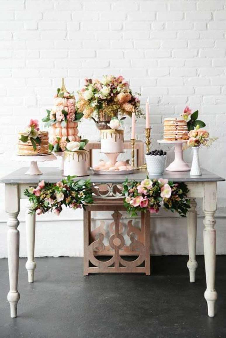 47. Festa em casa decorada para um casamento &ndash; Via: Decor F&aacute;cil