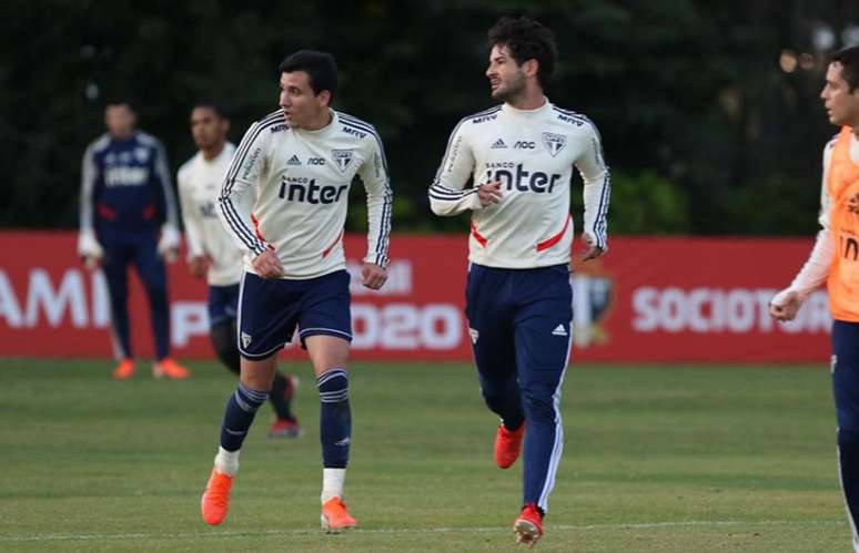 Pato e Pablo decepcionaram juntamente o setor ofensivo do São Paulo em 2019 (Foto: Rubens Chiri/saopaulofc.net)