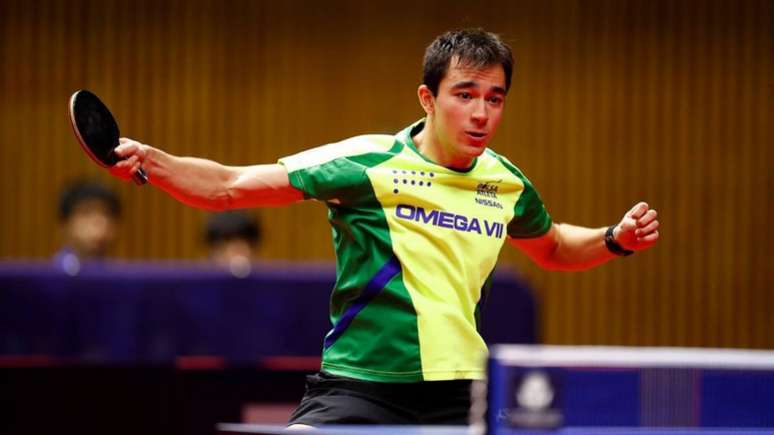 Hugo Calderano não resistiu ao chinês Fan Zhendong (Foto: Hideyuki Imai / Divulgação ITTF)