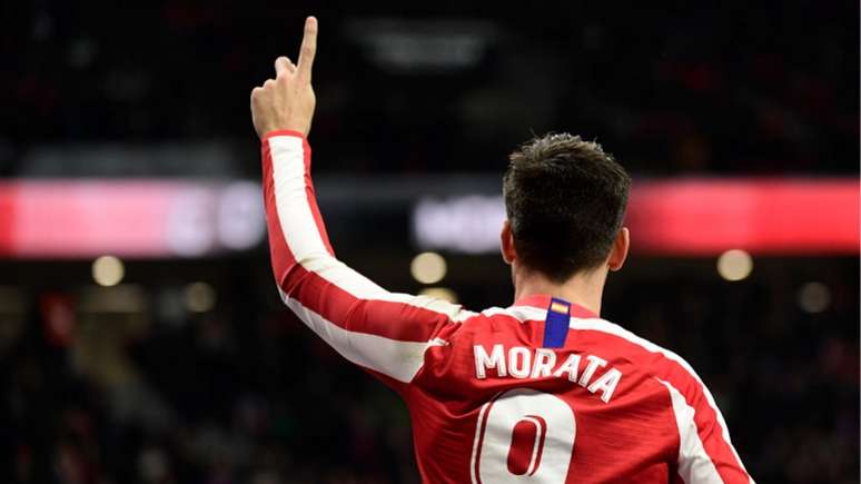 Morata marcou o primeiro da vitória do Atlético - CRISTINA QUICLER / AFP