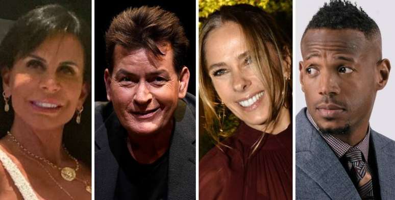 Gretchen (R$ 500), Charlie Sheen (R$ 2,2 mil), Adriane Galisteu (R$ 500) e Marlon Wayans (R$ 4,1 mil) estão em plataformas que promovem a venda de vídeos com recados de artistas.