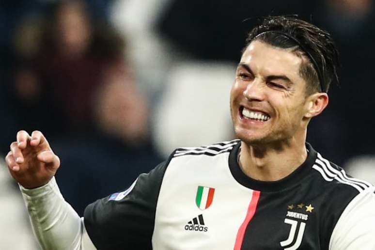 Cristiano Ronaldo fez dois gols na vitória por 3 a 1 da Juventus sobre a Udinese - ISABELLA BONOTTO / AFP