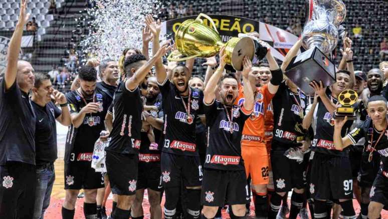 Corinthians conquistou o quarto título no futsal em 2019 (Foto:André Anselmo/Ag. Corinthians)