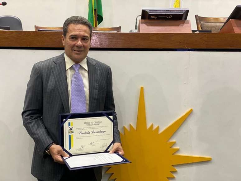 Vanderlei Luxemburgo recebe título de Cidadão Tocantinense (Foto: Reprodução)