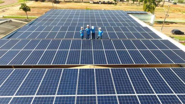 Projeto fotovoltaico da Bluesun Solar do Brasil
