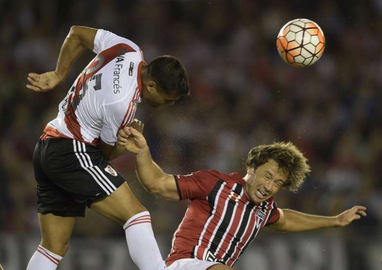 River Plate e São Paulo se enfrentaram na fase de grupos da Copa Libertadores de 2016 (Foto: Juan Mabromata/AFP)