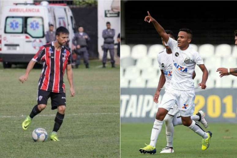 Foto: Montagem Rafael Chaves/Serra F.C e Pedro Ernesto Guerra Azevedo/Santos FC