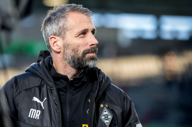 Marco Rose, técnico do Borussia Mönchengladbach (Foto: Reprodução/Twitter)