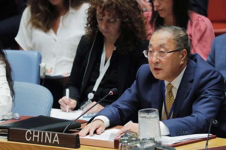Embaixador chinês na ONU, Zhang Jun
20/08/2019
REUTERS/Lucas Jackson