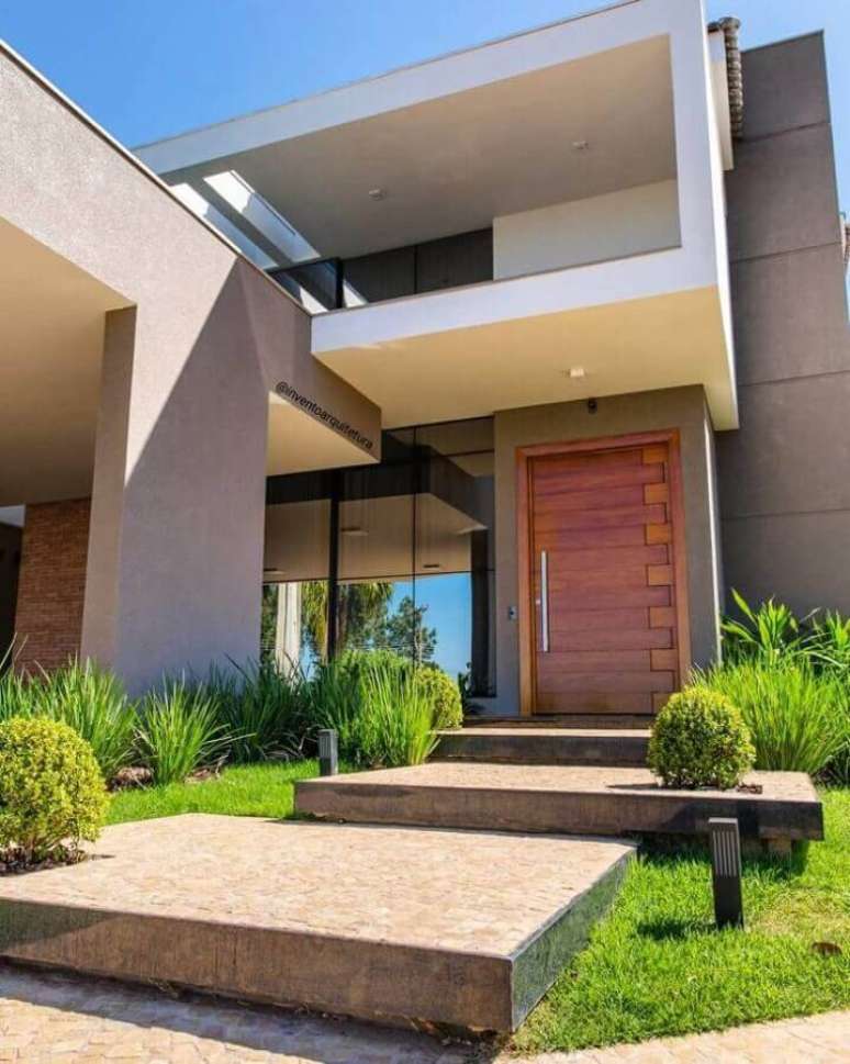 11. Todos os detalhes v&atilde;o fazer diferen&ccedil;a para fachadas de casas lindas &ndash; Foto: Invento Arquitetura