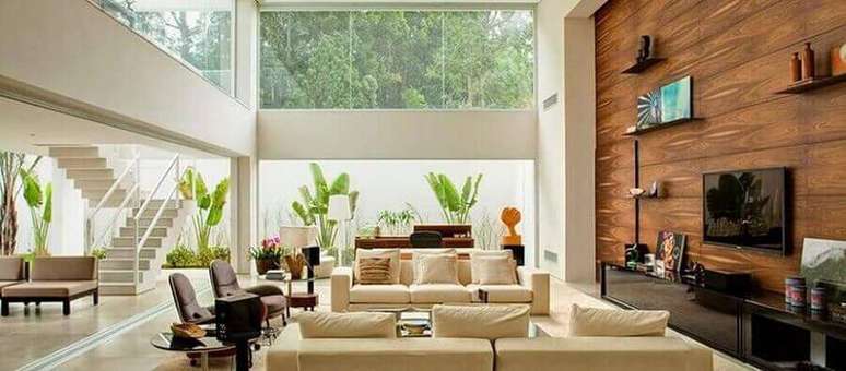 32. Invista em m&oacute;veis e revestimentos de qualidades para decorar a sua casa linda &ndash; Foto: Pinterest