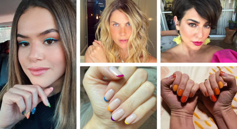 Unhas coloridas das famosas (Fotos: Instagram/Reprodu&ccedil;&atilde;o)