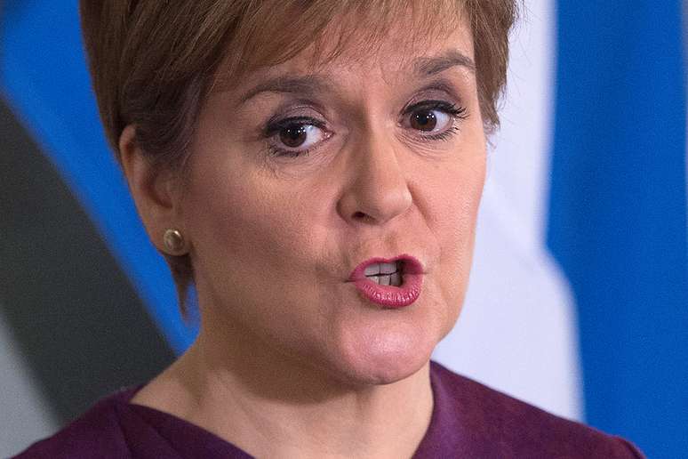 Primeira-ministra da Esc&oacute;cia, Nicola Sturgeon
19/12/2019
Neil Hanna/Pool via REUTERS