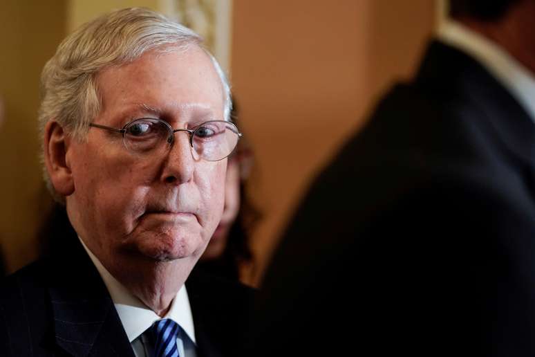 Líder republicano no Senado, Mitch McConnell
03/12/2019
REUTERS/Joshua Roberts