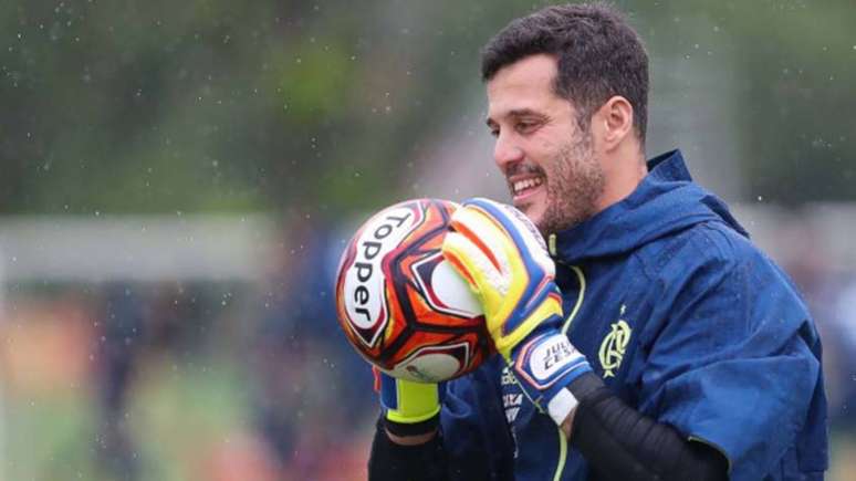 Júlio Cesar durante a última passagem no Flamengo (Foto: Gilvan de Souza - Flamengo)
