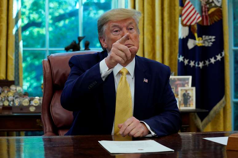O presidente dos EUA, Donald Trump. 11/10/2019. REUTERS/Yuri Gripas