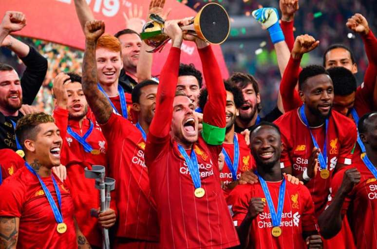 Liverpool levantou seu primeiro Mundial de Clubes, em Doha, no Qatar (Foto: Giuseppe CACACE / AFP)