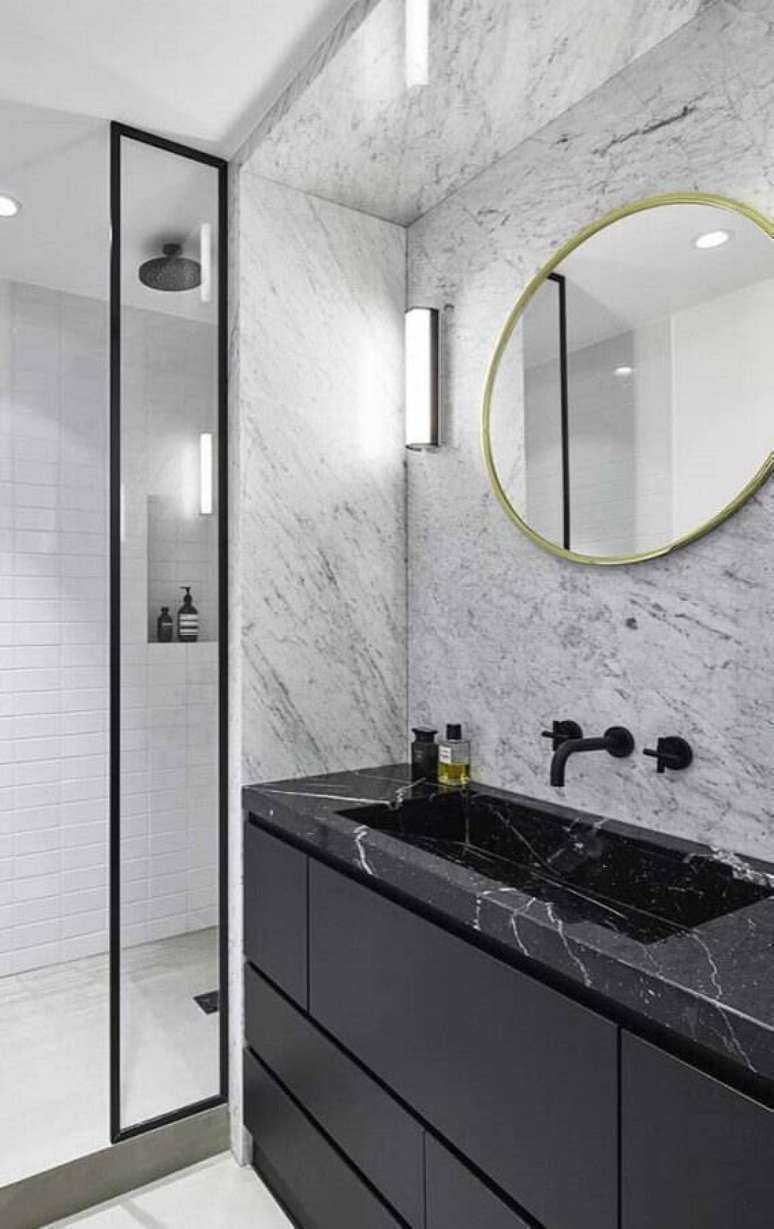 2. Escolha o tipo de m&aacute;rmore branco que melhor se encaixa em seu or&ccedil;amento e projeto &ndash; Foto: Pinosy