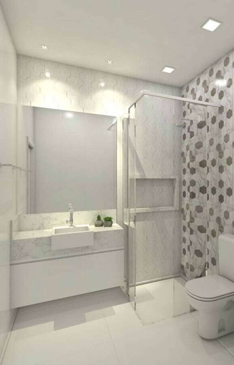 3. O m&aacute;rmore branco pode trazer muitos benef&iacute;cios para o seu projeto &ndash; Foto: Pinterest