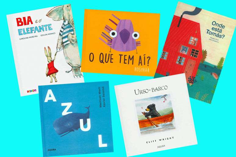 Livros que integram a cole&ccedil;&atilde;o Literatura de Colo, da Editora Jujuba