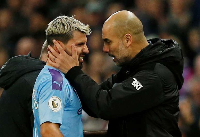 Sergio Agüero e Pep Guardiola
23/11/2019
REUTERS/Andrew Yates