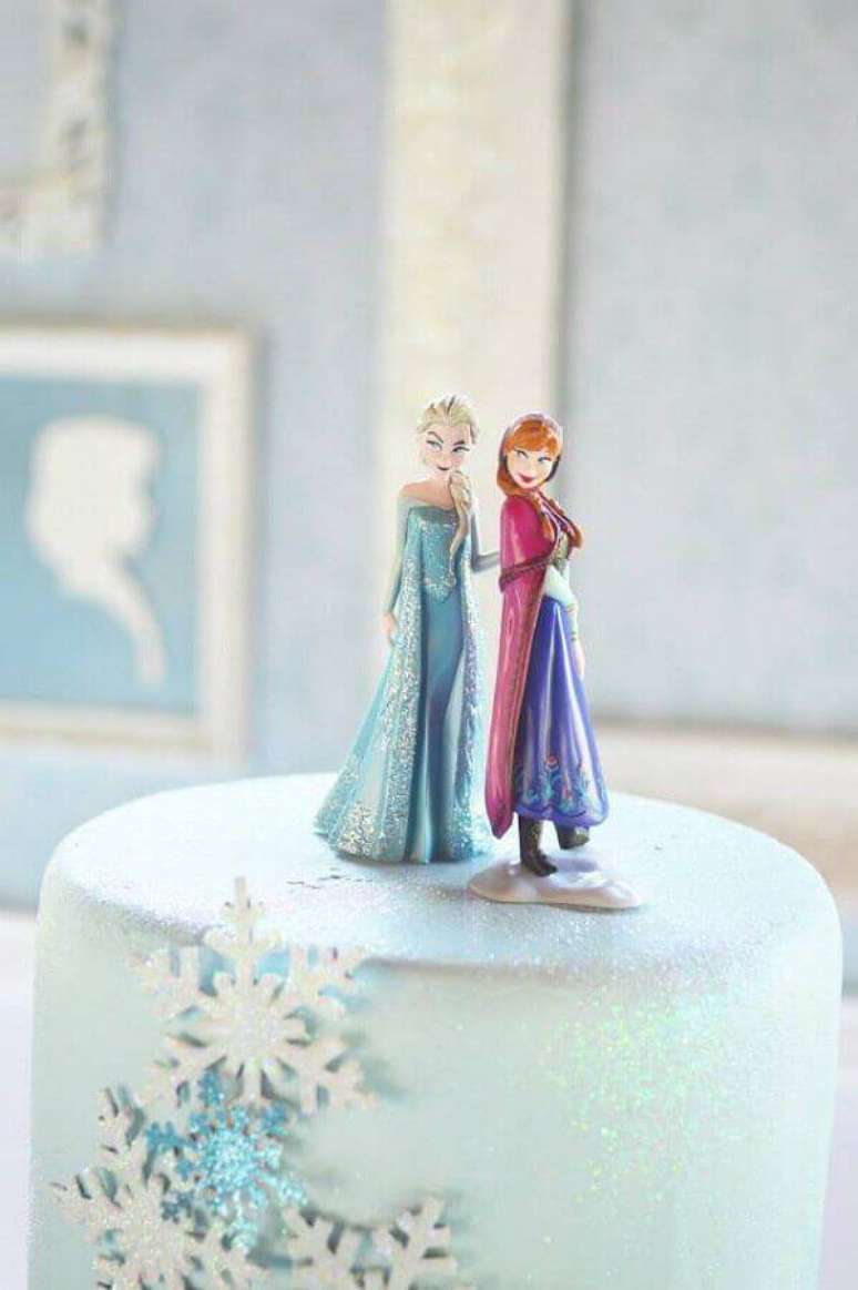 6. Modelo clássico de topo de bolo da Frozen – Foto: Pinterest