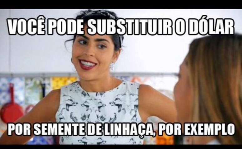 Meme da Bela Gil deu muitas alternativas para trocar alimentos nesta década