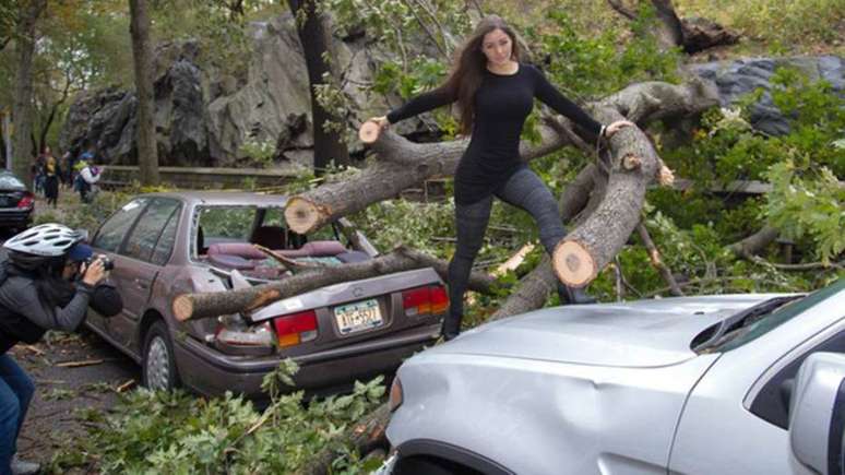 Nana Gouvêa fez um ensaio fotográfico logo após o furacão Sandy, nos Estados Unidos 