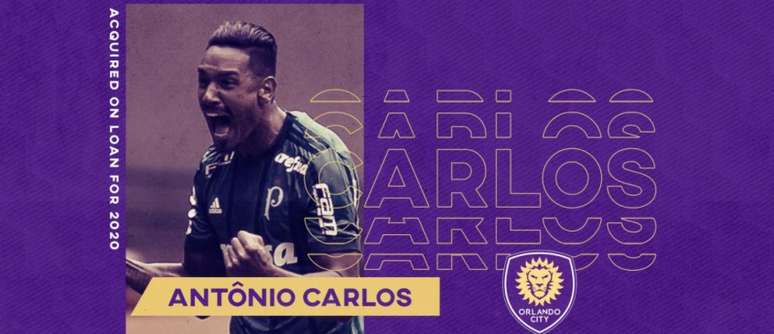 Antônio Carlos foi anunciado pelo Orlando City, nesta segunda-feira (Foto: Reprodução)