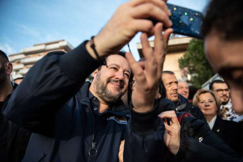 Matteo Salvini ambiciona o cargo de primeiro-ministro, hoje ocupado por Giuseppe Conte