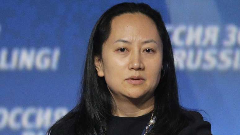 Meng Wanzhou, que foi presa no Canadá; exige-se apenas que ela use tornozeleira eletrônica