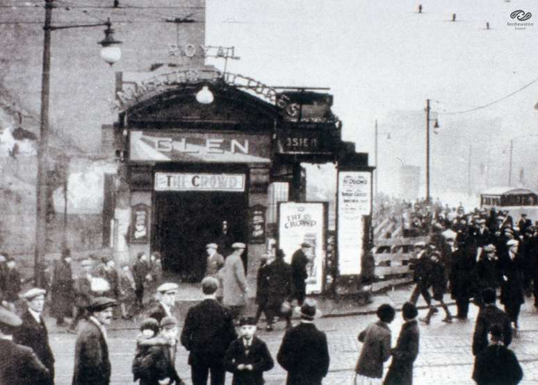 O Glen Cinema ficava localizado na rua principal de Paisley