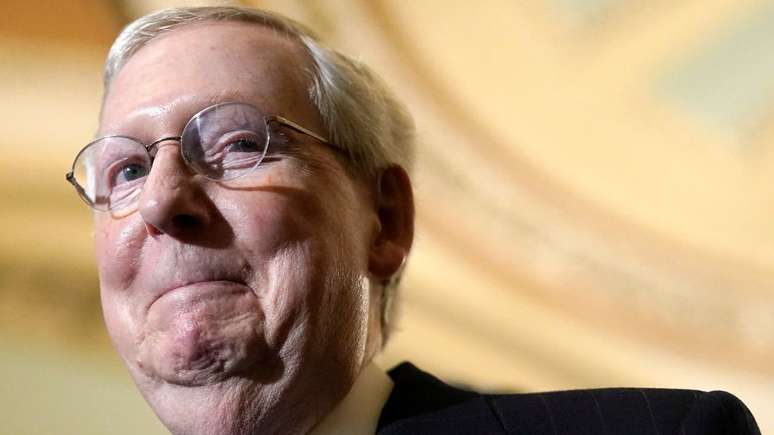 O l&iacute;der do Senado Mitch McConnell &eacute; um dos republicanos que sair&atilde;o candidatos na elei&ccedil;&atilde;o de 2020