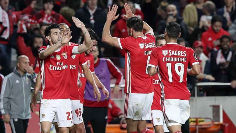 Benfica é o líder do Campeonato Português, quatro à frente do vice-líder Porto (Foto: Divulgação/slbenfica.pt)
