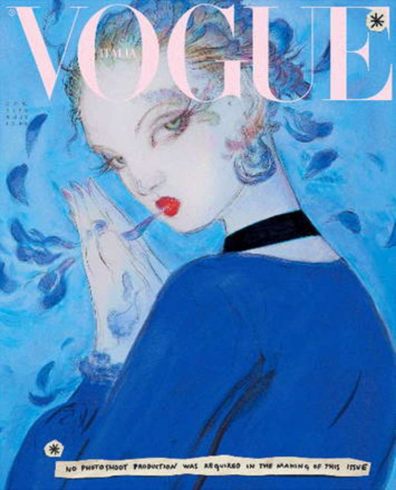 Vogue Itália renuncia a fotografias e lança capa ilustrada