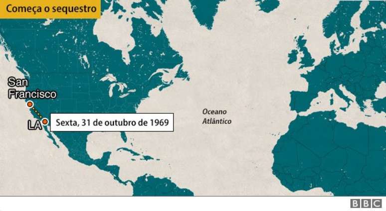 Mapa do sequestro