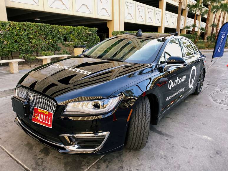 Qualcomm apresenta carro equipado com Snapdragon Ride em feira do setor em Las Vegas, EUA 
05/01/2020
REUTERS/Jane Lanhee Lee