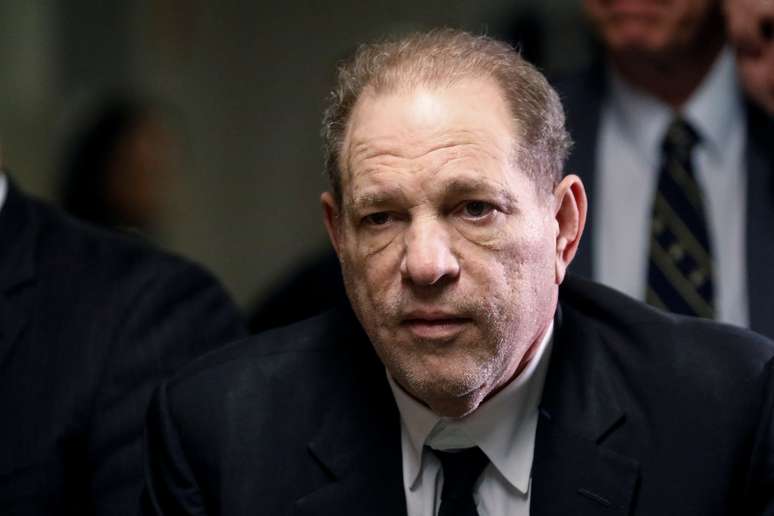 Harvey Weinstein no primeiro dia de julgamento