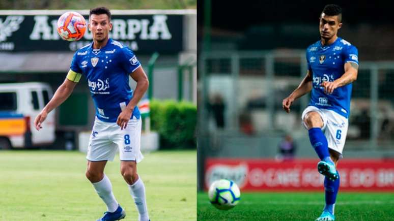 Henrique e Egídio estão na mira do Fluminense(Fotos: Vinnicius Silva/Cruzeiro; Bruno Haddad/Cruzeiro)