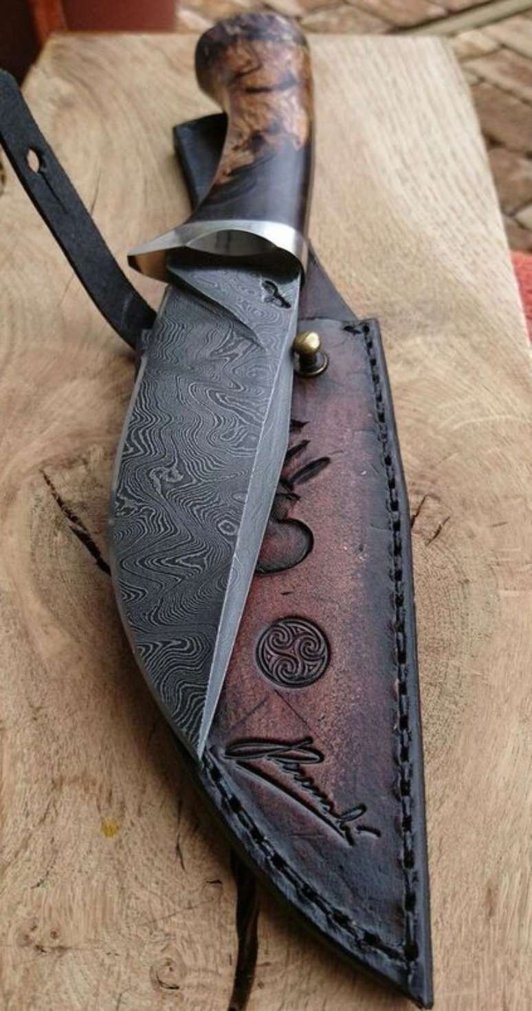 12. O cabo tamb&eacute;m &eacute; importante em diferentes tipos de facas. Foto: Welding Lifestyle