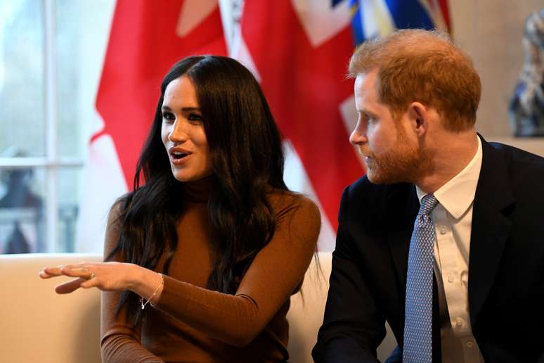 Príncipe Harry e sua esposa Meghan visitam a Casa do Canadá em Londres 
07/01/2020
Daniel Leal-Olivas/Pool via REUTERS
