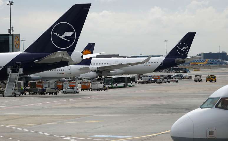 Avi&otilde;es da alem&atilde; Lufthansa no aeroporto de Frankfurt
24/09/2019
REUTERS/Kai Pfaffenbach