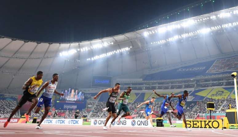 Último Mundial de Atletismo, disputado em Doha, no Catar, em 2019. (Crédito: Jewel Samad/AFP)