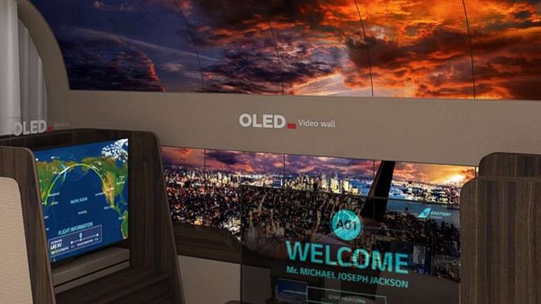 Essa TV da LG vai do ch&atilde;o ao teto