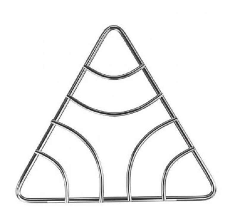 40. Modelo de descanso de panela inox triangular. Fonte: Magazine Luiza